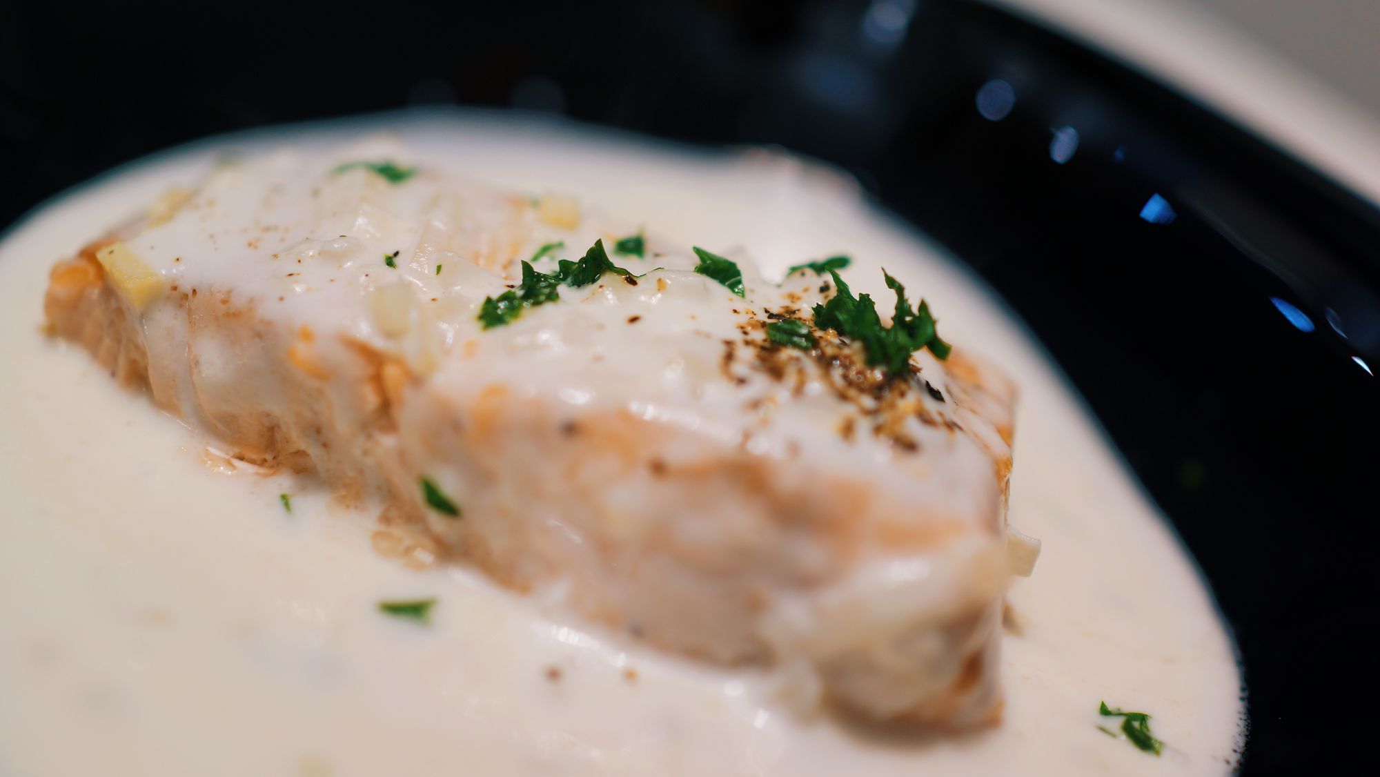 Coconut milk lime salmon